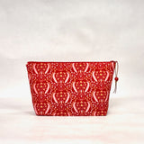Timeless Dream Red Small Zipper Pouch Gadget Case Cosmetics Project Bag