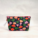 Gingko Falls Small Zipper Pouch Gadget Case Cosmetics Project Bag