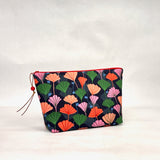 Gingko Falls Small Zipper Pouch Gadget Case Cosmetics Project Bag