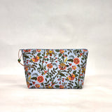 Grace Blue Small Zipper Pouch Gadget Case Cosmetics Project Bag