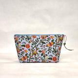 Grace Blue Small Zipper Pouch Gadget Case Cosmetics Project Bag