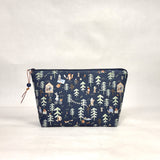 Forest Animals Small Zipper Pouch Gadget Case Cosmetics Project Bag