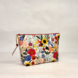 Blossom Cream Small Zipper Pouch Gadget Case Cosmetics Project Bag