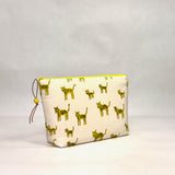 Tiger Stripes Citron Small Zipper Pouch Gadget Case Cosmetics Project Bag