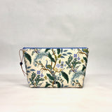Peacock Cream Small Zipper Pouch Gadget Case Cosmetics Project Bag