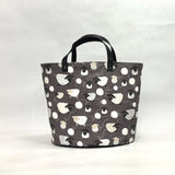 Sheep and Wool Oval Bottom Knitting Craft Tote Bag