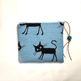 Cocoland Big Cats Padded Zipper Pouch / Coin Purse / Gadget / Cosmetic Bag