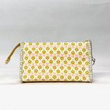 Woodland Park Parchment Vinyl Front Medium Zipper Knitting Project Craft Bag