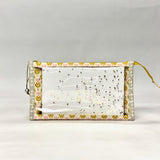 Woodland Park Parchment Vinyl Front Medium Zipper Knitting Project Craft Bag