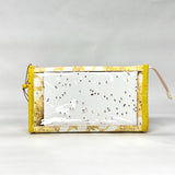 Cottage Blooms Vinyl Front Medium Zipper Knitting Project Craft Bag