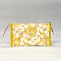 Cottage Blooms Vinyl Front Medium Zipper Knitting Project Craft Bag