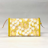 Cottage Blooms Vinyl Front Medium Zipper Knitting Project Craft Bag