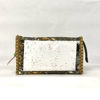 Nesting Garden Vinyl Front Medium Zipper Knitting Project Craft Bag
