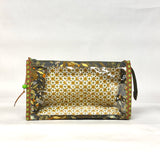 Nesting Garden Vinyl Front Medium Zipper Knitting Project Craft Bag