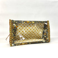 Nesting Garden Vinyl Front Medium Zipper Knitting Project Craft Bag
