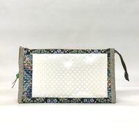 Bramble Black Vinyl Front Medium Zipper Knitting Project Craft Bag