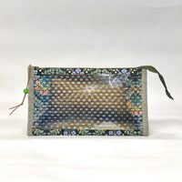 Bramble Black Vinyl Front Medium Zipper Knitting Project Craft Bag