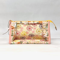 Colette Pink Vinyl Front Medium Zipper Knitting Project Craft Bag