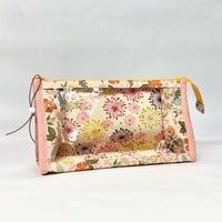 Colette Pink Vinyl Front Medium Zipper Knitting Project Craft Bag
