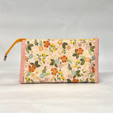 Colette Pink Vinyl Front Medium Zipper Knitting Project Craft Bag