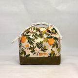 Citrus Natural Large Drawstring Knitting Project Craft Bag