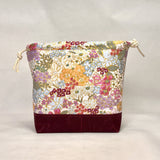 Mimi Plum Large Drawstring Knitting Project Craft Bag