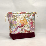 Mimi Plum Large Drawstring Knitting Project Craft Bag