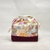 Mimi Plum Large Drawstring Knitting Project Craft Bag