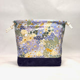 Mimi Blue Large Drawstring Knitting Project Craft Bag