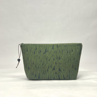 Leaf Green Small Zipper Pouch Gadget Case Cosmetics Project Bag