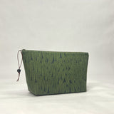 Leaf Green Small Zipper Pouch Gadget Case Cosmetics Project Bag