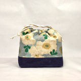 Camellia Sky Large Drawstring Knitting Project Craft Bag