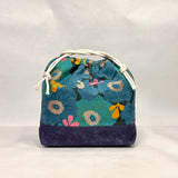 Camellia Peacock Large Drawstring Knitting Project Craft Bag