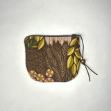 Garden Rust Round Zipper Pouch / Coin Purse / Gadget Bag