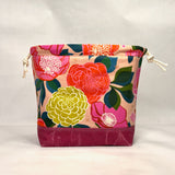 Stay Gold Pink Large Drawstring Knitting Project Craft Bag