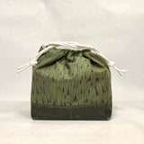 Leaf Green Large Drawstring Knitting Project Craft Bag
