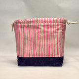 Diving Board Pink Large Drawstring Knitting Project Craft Bag