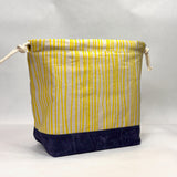 Diving Board Seagrass Large Drawstring Knitting Project Craft Bag