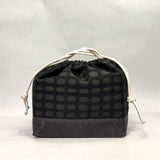 Scallop Cement Large Drawstring Knitting Project Craft Bag