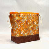 Marigold Love Large Drawstring Knitting Project Craft Bag