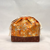 Marigold Love Large Drawstring Knitting Project Craft Bag