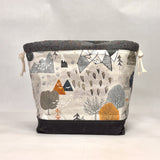 Max's Map Large Drawstring Knitting Project Craft Bag