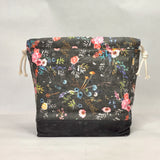 Wild Meadow Large Drawstring Knitting Project Craft Bag