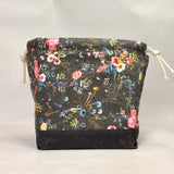 Wild Meadow Large Drawstring Knitting Project Craft Bag