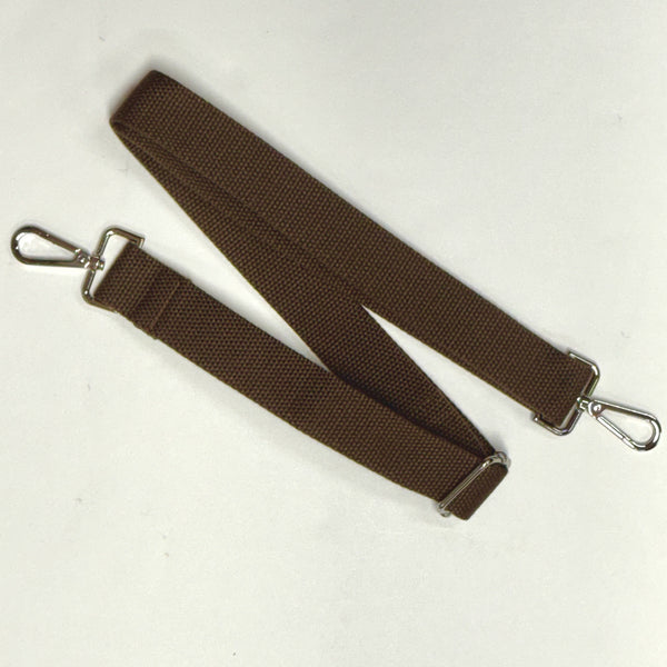 Solid Brown Detachable Crossbody Strap