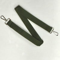 Olive Solid Detachable Crossbody Strap