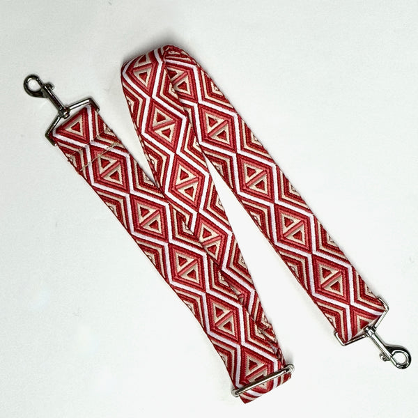 Red Diamonds Detachable Crossbody Strap