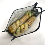 Nesting Garden Vinyl Front Medium Zipper Knitting Project Craft Bag
