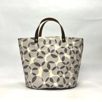 Gather Circles Grey Oval Bottom Knitting Craft Tote Bag