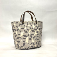 Gather Circles Grey Oval Bottom Knitting Craft Tote Bag